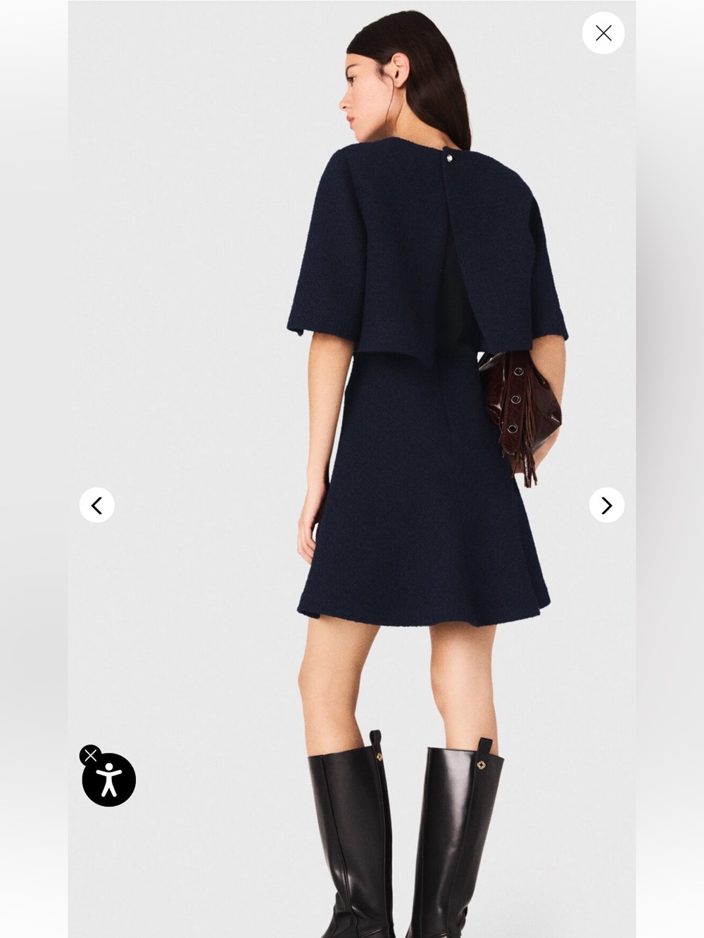 Maje Ridosare 2-in-1 tweed-effect dress - Picture 2 of 6
